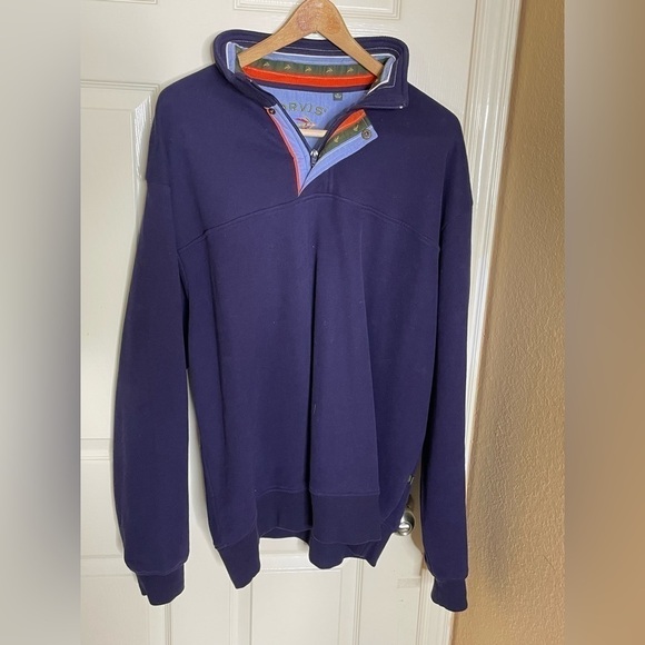 Orvis Mens 1/4 Zip Pullover Sweatshirt Green Blue Gray Size XLarge - Picture 6 of 10